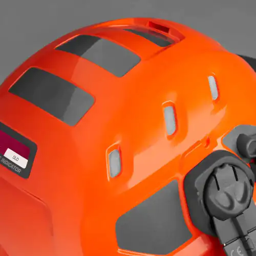 Capacete Florestal Husqvarna Technical com sistema Mips Laranja